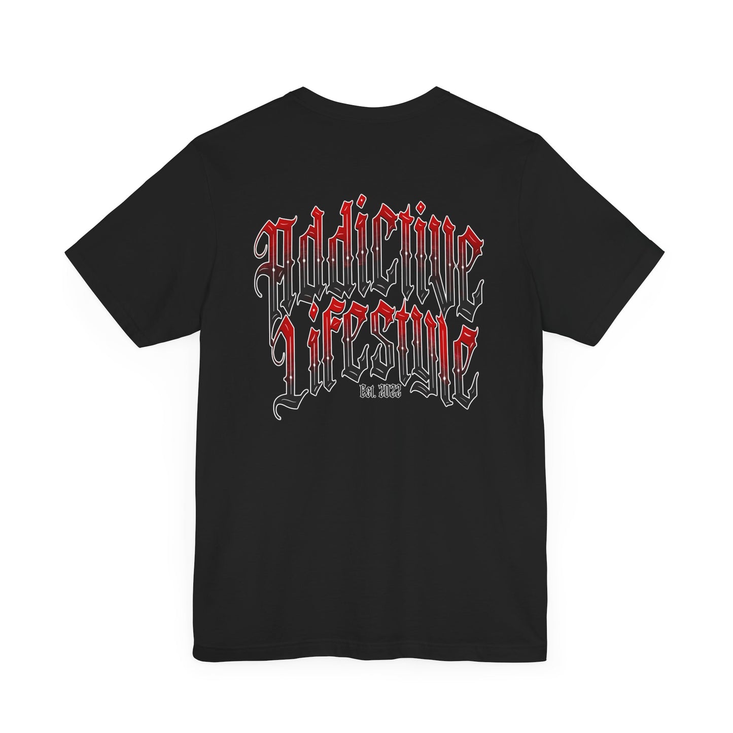 Addictive Lifestyle | Arched Red Logo | Short Sleeve