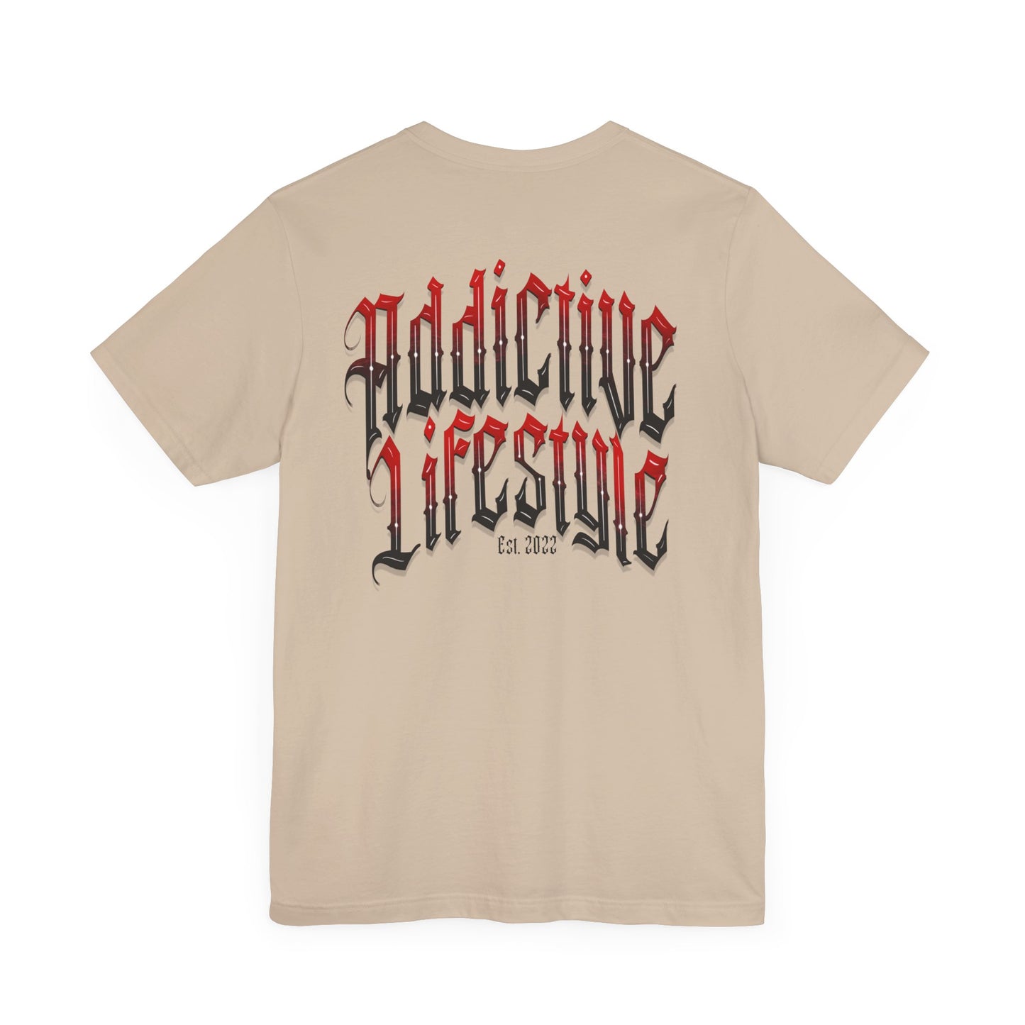 Addictive Lifestyle | Arched Red Logo | Short Sleeve