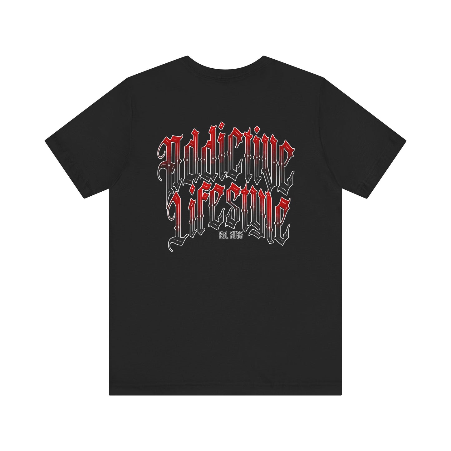 Addictive Lifestyle | Arched Red Logo | Short Sleeve