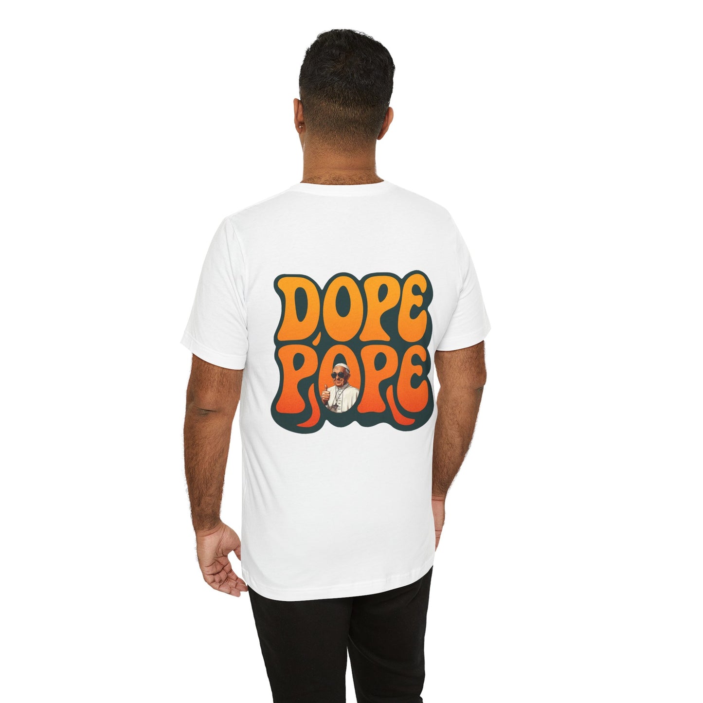 Retro Graphic Tee - 'Dope Pope'
