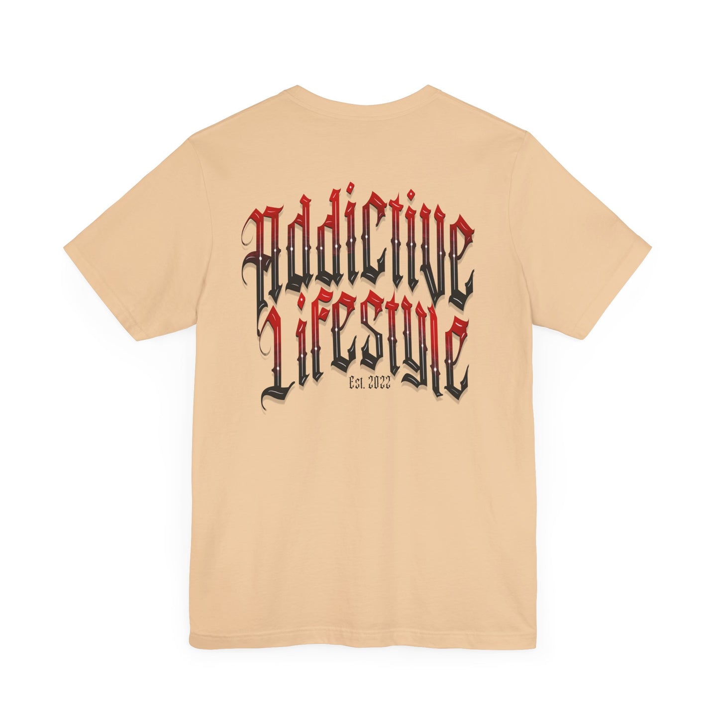 Addictive Lifestyle | Arched Red Logo | Short Sleeve